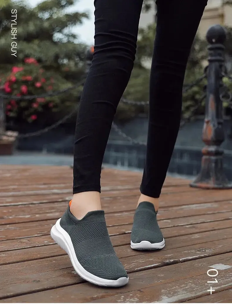 Unisex Men Women Casual Shoes Soft Sole Slip-On Sneakers Men Women Running Shoes Women Lightweight Loafers Walking Male Footwear