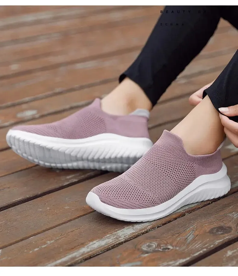 Unisex Men Women Casual Shoes Soft Sole Slip-On Sneakers Men Women Running Shoes Women Lightweight Loafers Walking Male Footwear