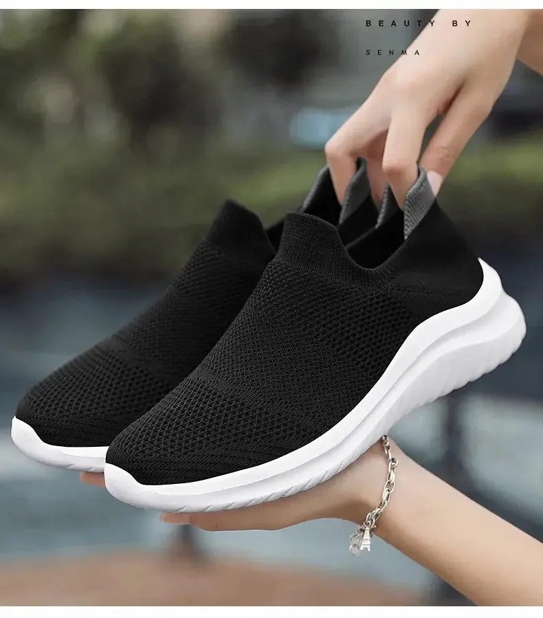 Unisex Men Women Casual Shoes Soft Sole Slip-On Sneakers Men Women Running Shoes Women Lightweight Loafers Walking Male Footwear