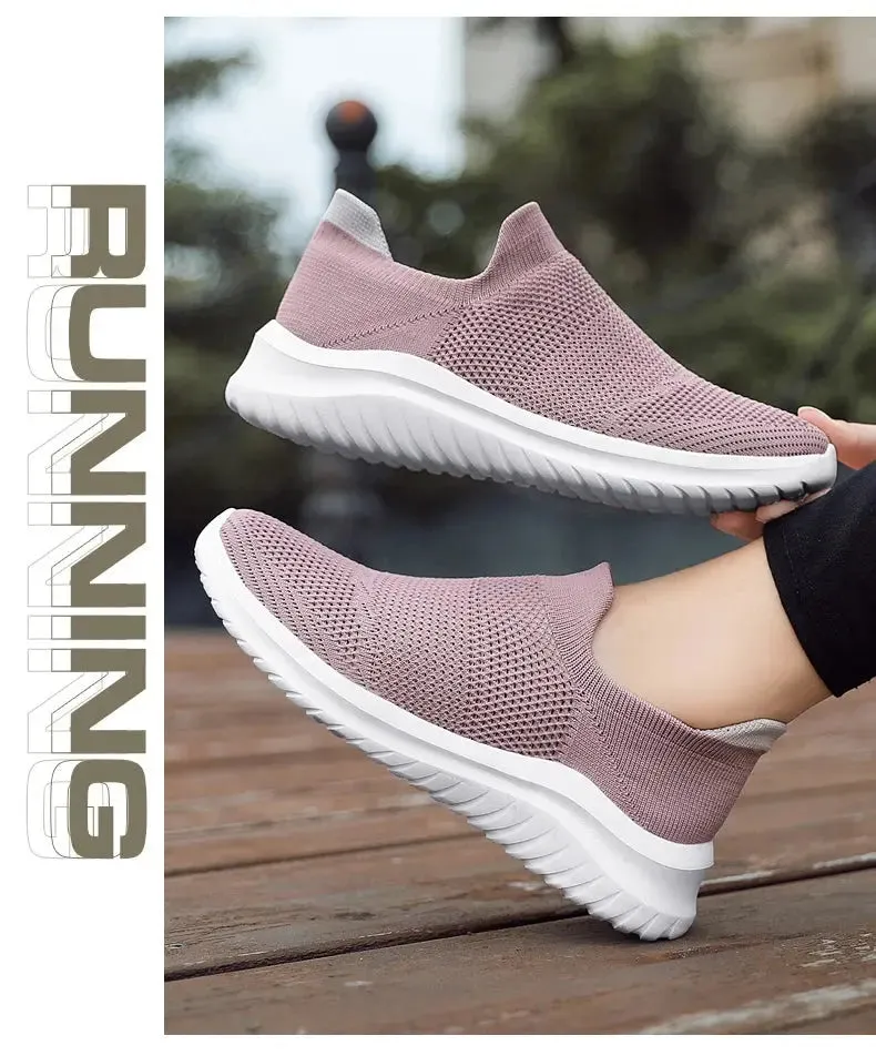 Unisex Men Women Casual Shoes Soft Sole Slip-On Sneakers Men Women Running Shoes Women Lightweight Loafers Walking Male Footwear