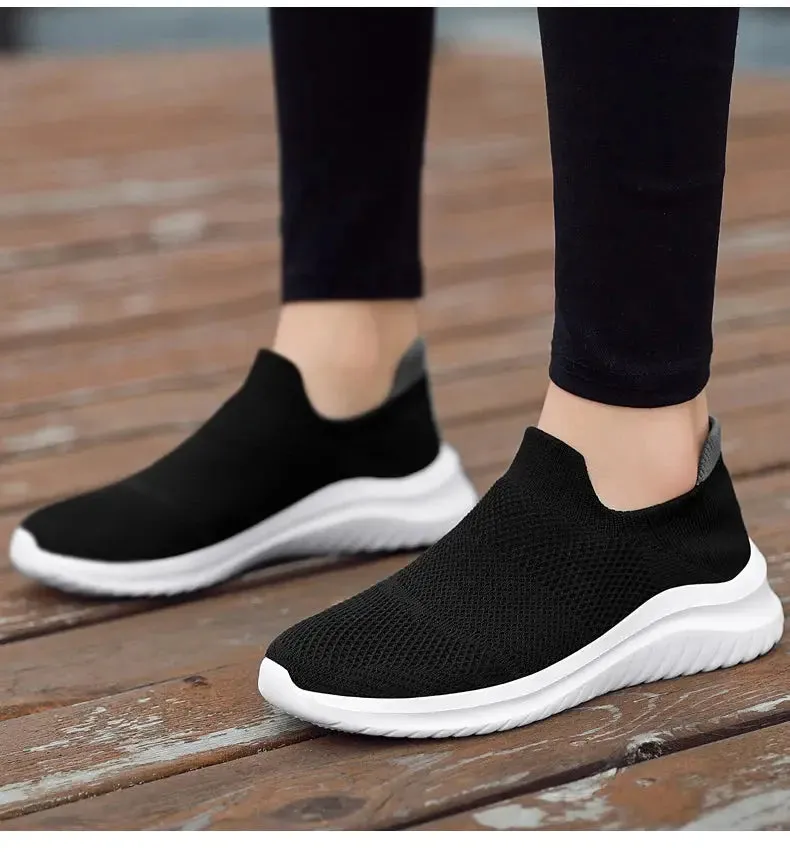 Unisex Men Women Casual Shoes Soft Sole Slip-On Sneakers Men Women Running Shoes Women Lightweight Loafers Walking Male Footwear