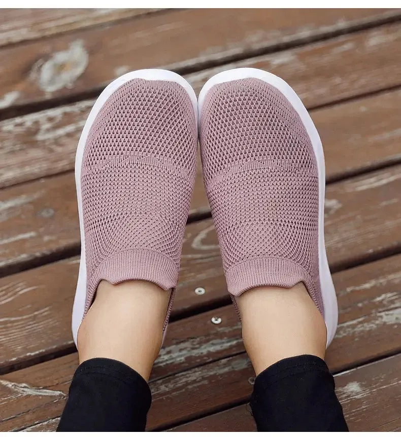 Unisex Men Women Casual Shoes Soft Sole Slip-On Sneakers Men Women Running Shoes Women Lightweight Loafers Walking Male Footwear