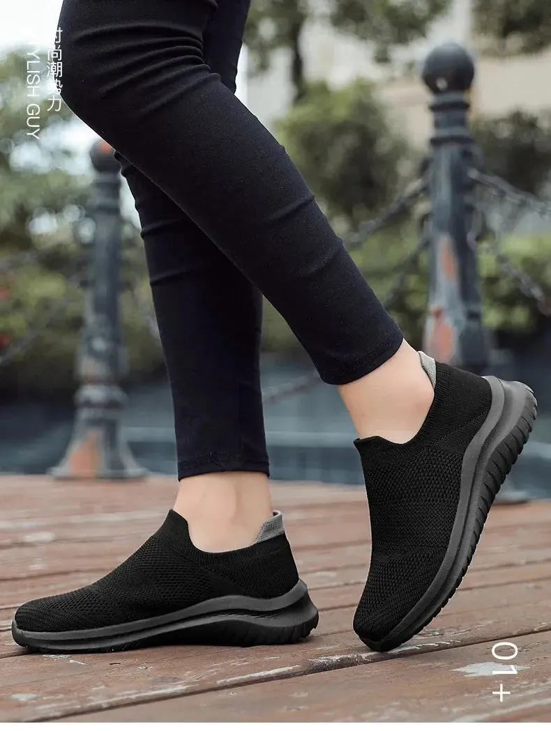 Unisex Men Women Casual Shoes Soft Sole Slip-On Sneakers Men Women Running Shoes Women Lightweight Loafers Walking Male Footwear