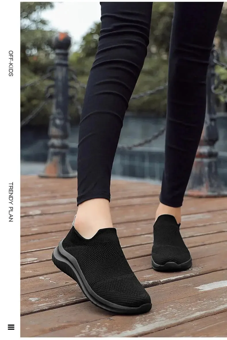 Unisex Men Women Casual Shoes Soft Sole Slip-On Sneakers Men Women Running Shoes Women Lightweight Loafers Walking Male Footwear