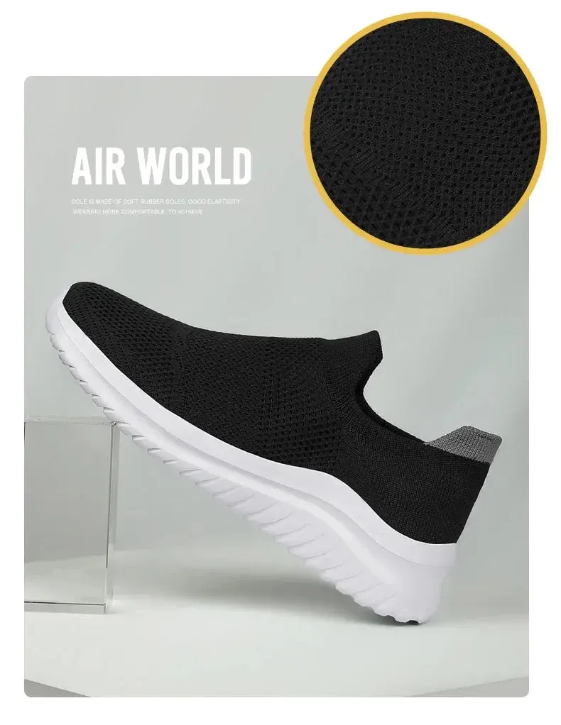 Unisex Men Women Casual Shoes Soft Sole Slip-On Sneakers Men Women Running Shoes Women Lightweight Loafers Walking Male Footwear