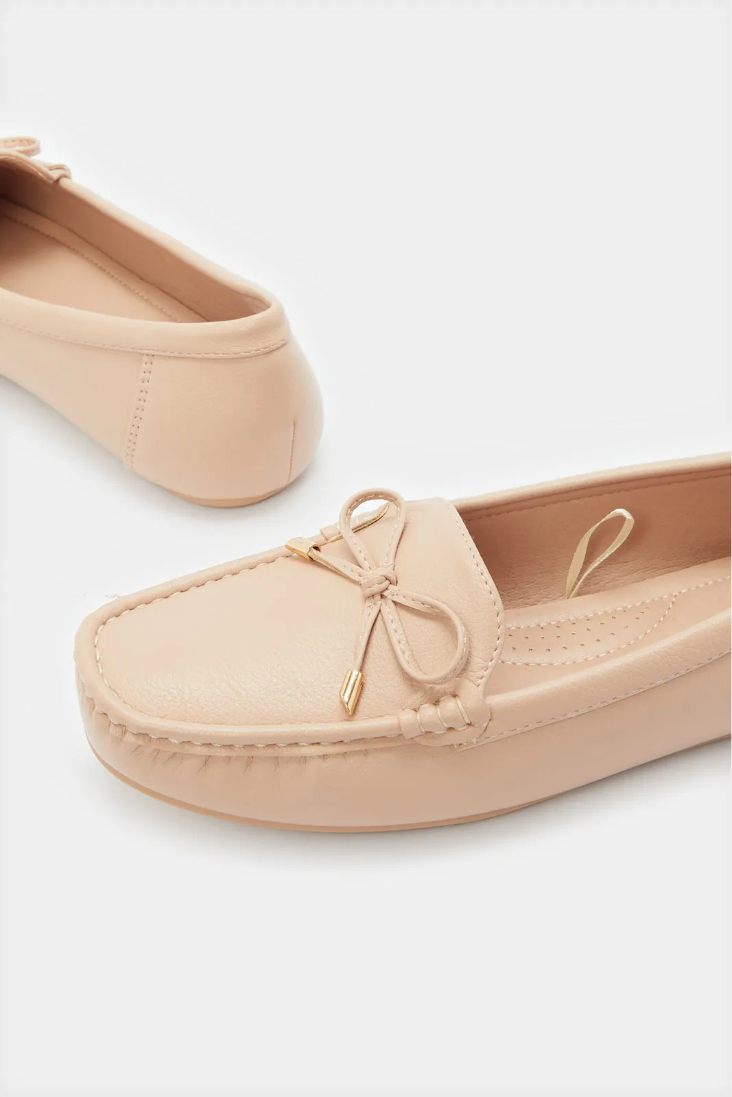 Women Beige Moccasin