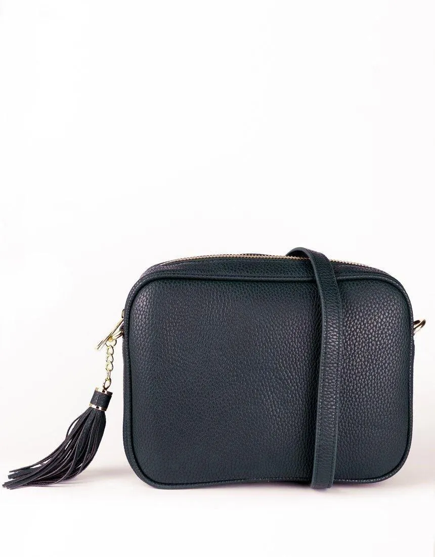 Zoe Crossbody Bag - Navy/Fuchsia Stripe