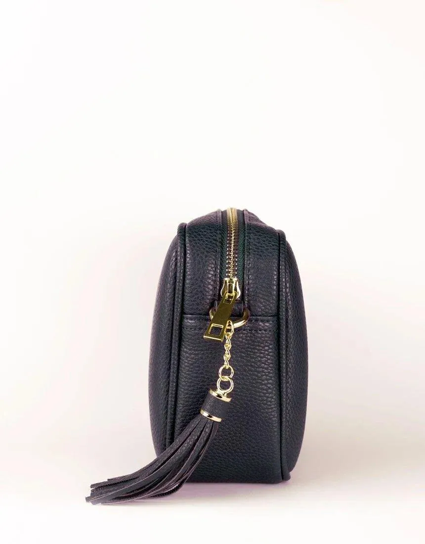 Zoe Crossbody Bag - Navy/Fuchsia Stripe